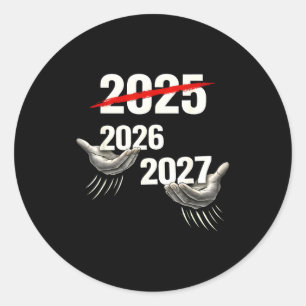 67 Nye 2026 Funny Boys Kids New Years Eve Party 6 Classic Round Sticker