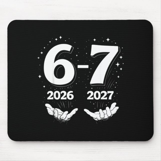 67 Nye 2026 Funny Boys Kids New Years Eve Party 6  Mouse Mat (Front)