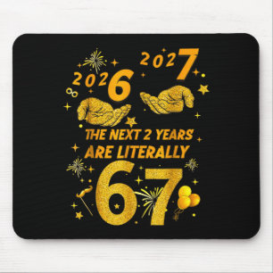 67 Nye 2026 Funny Boys Kids New Years Eve Party 6  Mouse Mat