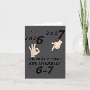 67 Nye 2026 Funny Boys Kids New Years Eve Party 6  Thank You Card