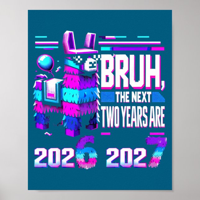 67 Nye 2026 Funny Llama Nata New Years Eve Party 6 Poster (Front)