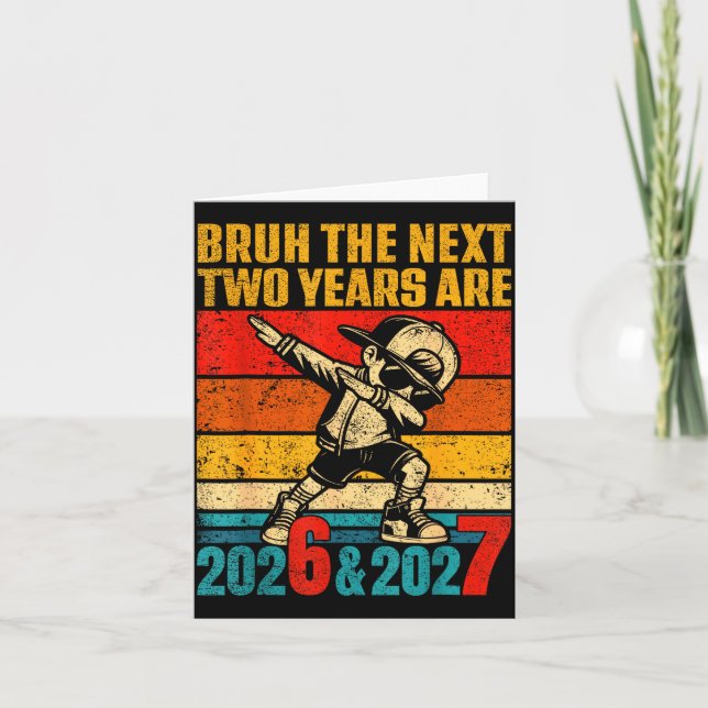67 Nye 2026 Funny New Year's Eve Party 6 7 Meme Bo Card (Front)