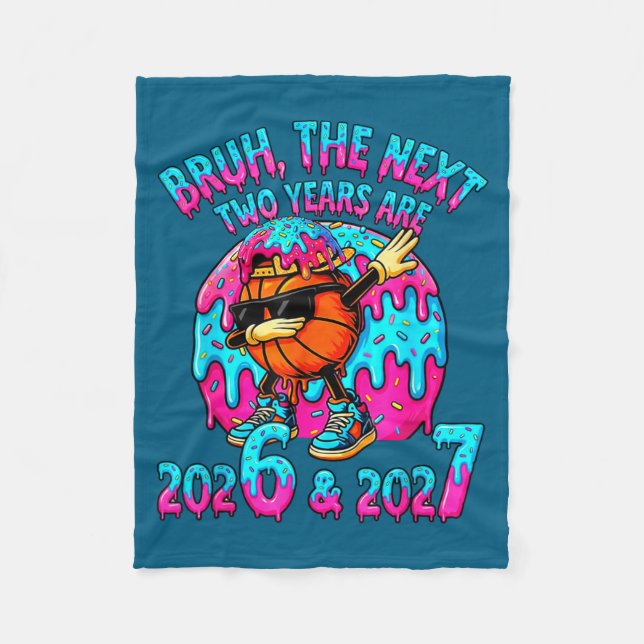 67 Nye 2026 Funny New Year's Eve Party 6 7 Meme Bo Fleece Blanket (Front)