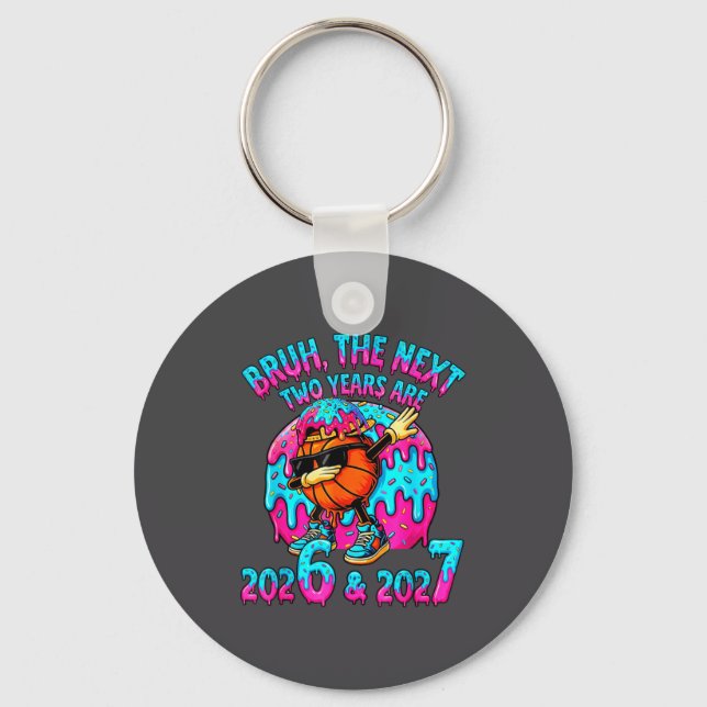 67 Nye 2026 Funny New Year's Eve Party 6 7 Meme Bo Key Ring (Front)