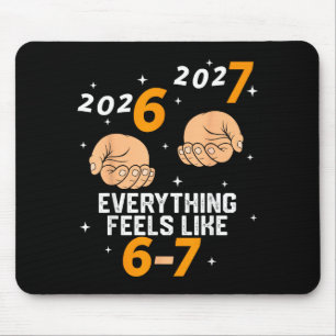 67 Nye 2026 New Years Funny 6 7 Number Six Seven M Mouse Mat