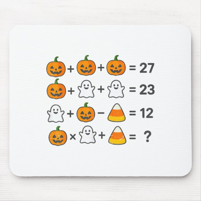 67 Order Operations Math Teacher Halloween Costume Mouse Mat (Front)