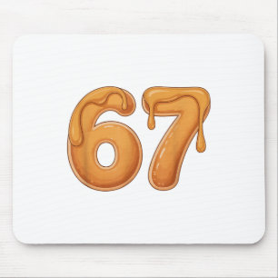 67 Pancake Meme Funny Six Seven Slang  Mouse Mat