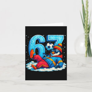 67 Penguin Soccer Funny Winter Meme Gift Card