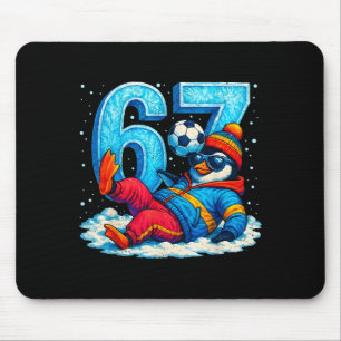 67 Penguin Soccer Funny Winter Meme Gift Mouse Mat