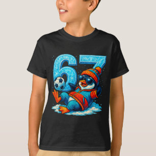67 Penguin Soccer Funny Winter Meme Gift T-Shirt