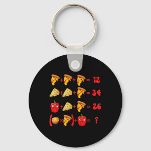 67 Pizza Meme Math Logic Puzzle Key Ring
