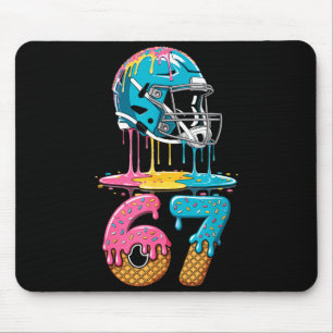 67 Player 67th Birthday Ice Cream American Footbal Mouse Mat