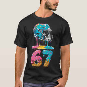 67 Player 67th Birthday Ice Cream American Footbal T-Shirt