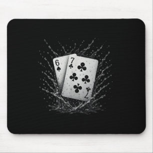 67 Playing Cards Six Seven Meme Card Game Poker Ca Mouse Mat