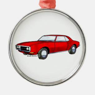67 Pontiac Firebird Metal Tree Decoration