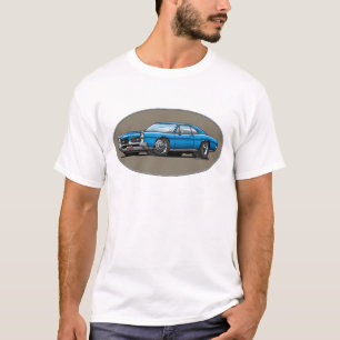67 Pontiac GTO_blue T-Shirt