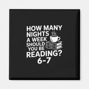 67 Reading Book Lover Funny Six Seven Meme Bookwor Magnet