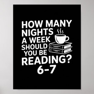 67 Reading Book Lover Funny Six Seven Meme Bookwor Poster