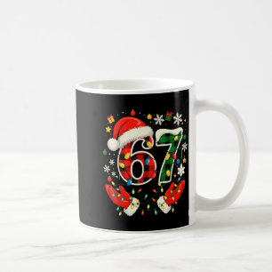 67 Red Green Plaid Lights 6 7 Funny Boys Kids Wint Coffee Mug