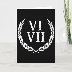 67 Roman Numerals Meme History Teacher Vintage Fun Card