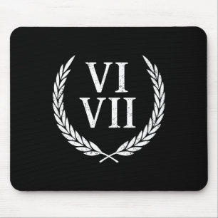 67 Roman Numerals Meme History Teacher Vintage Fun Mouse Mat