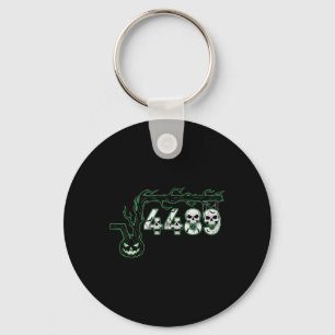 67 Root Six Seven 6 7 Meme Funny Halloween Pumpkin Key Ring