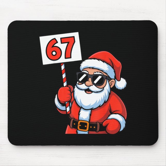 67 Santa Six Seven Christmas  Mouse Mat (Front)