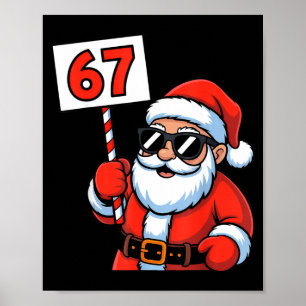 67 Santa Six Seven Christmas  Poster
