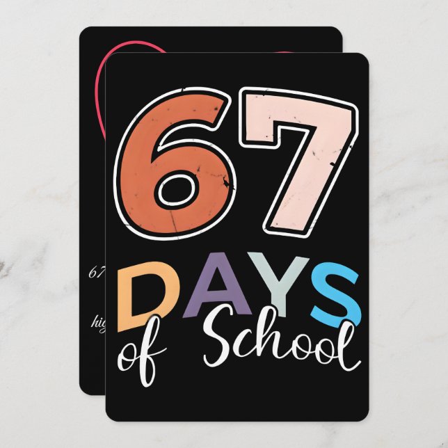 67 School Days, Basketball Mom Journey 2026 Holiday Card (Front/Back)