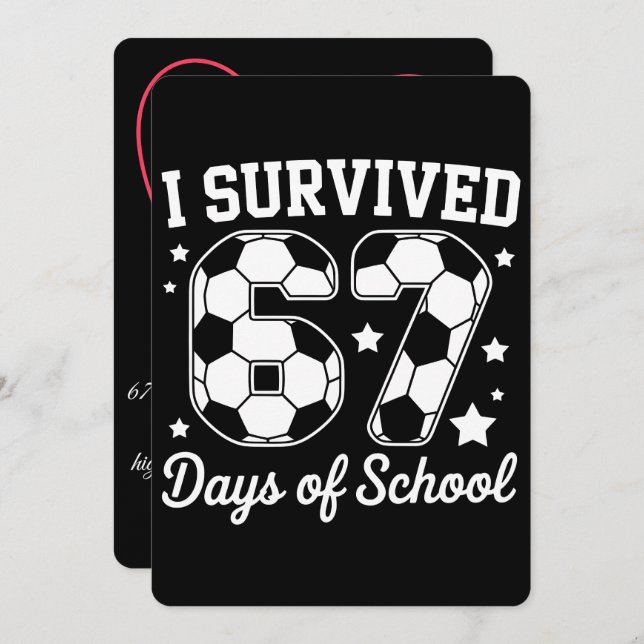 67 School Days, Basketball Mom Journey 2026 Holiday Card (Front/Back)