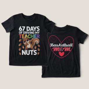 67 School Days, Basketball Mom Journey 2026 Tri-Blend Shirt