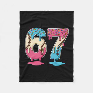 67 Sell Ice Cream Drip Meme Six Seven Gen Alpha Fu Fleece Blanket