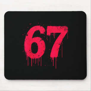 67 Shirt, 67 Meme Six Seven Men Teen Kids Funny Mouse Mat