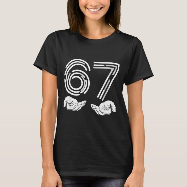 67 Shirt, Funny Shirts 67 Kid Meme Six Seven Graph (Front)