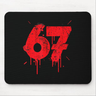 67 Shirt, Funny Shirts 67 Meme Six Seven Men Teen  Mouse Mat