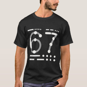 67 Shirt, Morse Code 67 Kid Meme Six Seven Graphic T-Shirt