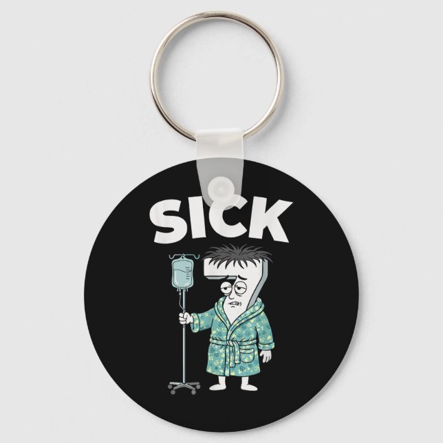 67 Sick Seven Six 6 7 Meme  Key Ring (Front)