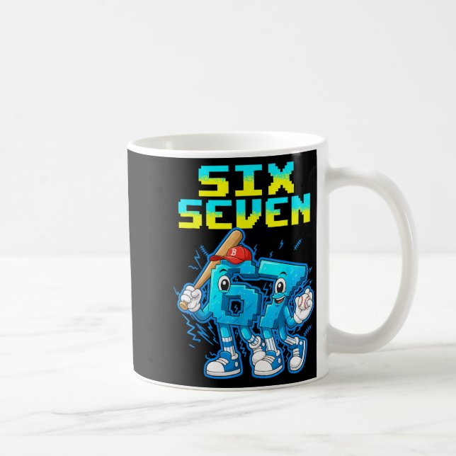67 Six Seven 6-7 - Funny Italian Brainrot Kids Bas Coffee Mug (Right)
