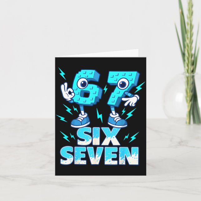 67 Six Seven 6-7 - Funny Italian Brainrot Kids Gam Card (Front)