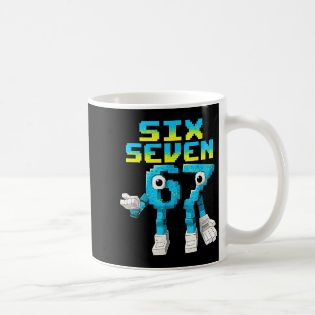 67 Six Seven 6-7 - Funny Italian Brainrot Kids Gam Coffee Mug (Right)