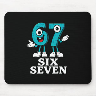 67 Six Seven 6-7 - Funny Italian Brainrot Kids Gam Mouse Mat