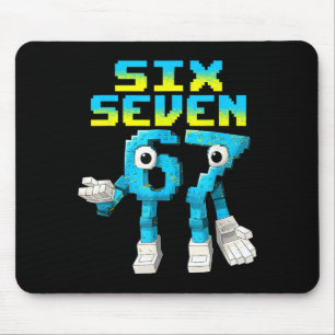 67 Six Seven 6-7 - Funny Italian Brainrot Kids Gam Mouse Mat