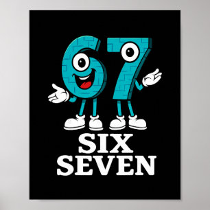 67 Six Seven 6-7 - Funny Italian Brainrot Kids Gam Poster