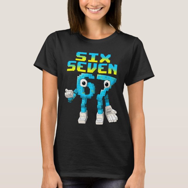 67 Six Seven 6-7 - Funny Italian Brainrot Kids Gam T-Shirt (Front)
