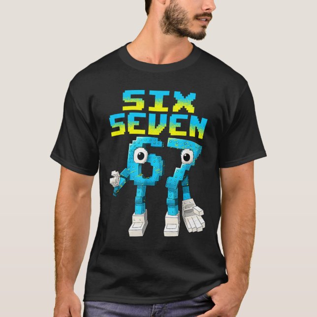 67 Six Seven 6-7 - Funny Italian Brainrot Kids Gam T-Shirt (Front)