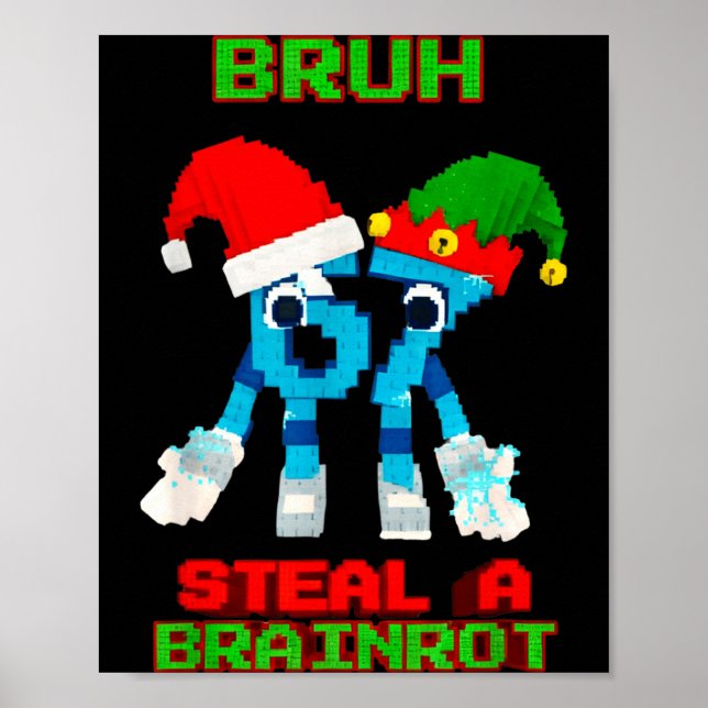 67 Six Seven 6-7 - Funny Steal Brainrot Kids Chris Poster (Front)