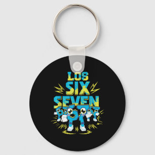 67 Six Seven 6-7 - Funny Steal Brainrot Kids Gamin Key Ring