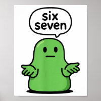 67 Six Seven 6-7 Green Blob Slime - Funny Kids Bra