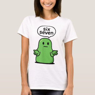 67 Six Seven 6-7 Green Blob Slime - Funny Kids Bra T-Shirt