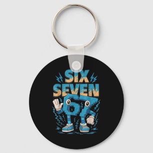 67 Six Seven 6 7 Italian Brainrot Key Ring